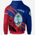 Guam Zip Hoodie Symmetrical Lines - Polynesian Pride