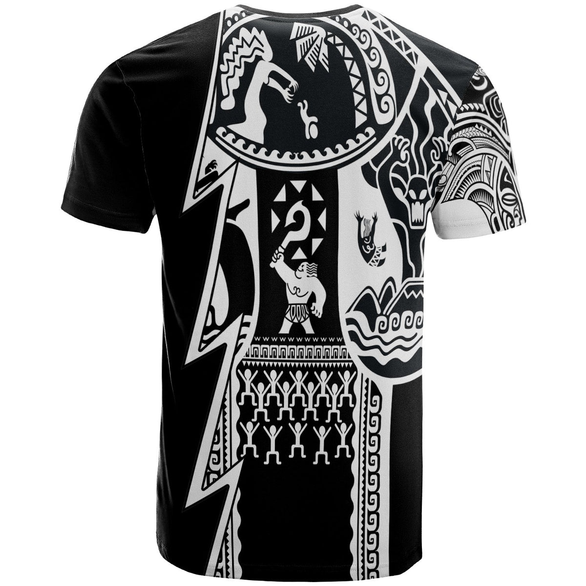 (Custom Text) Samoa T Shirt Samoan Coat of Arms Polynesian Tattoo White New - Polynesian Pride