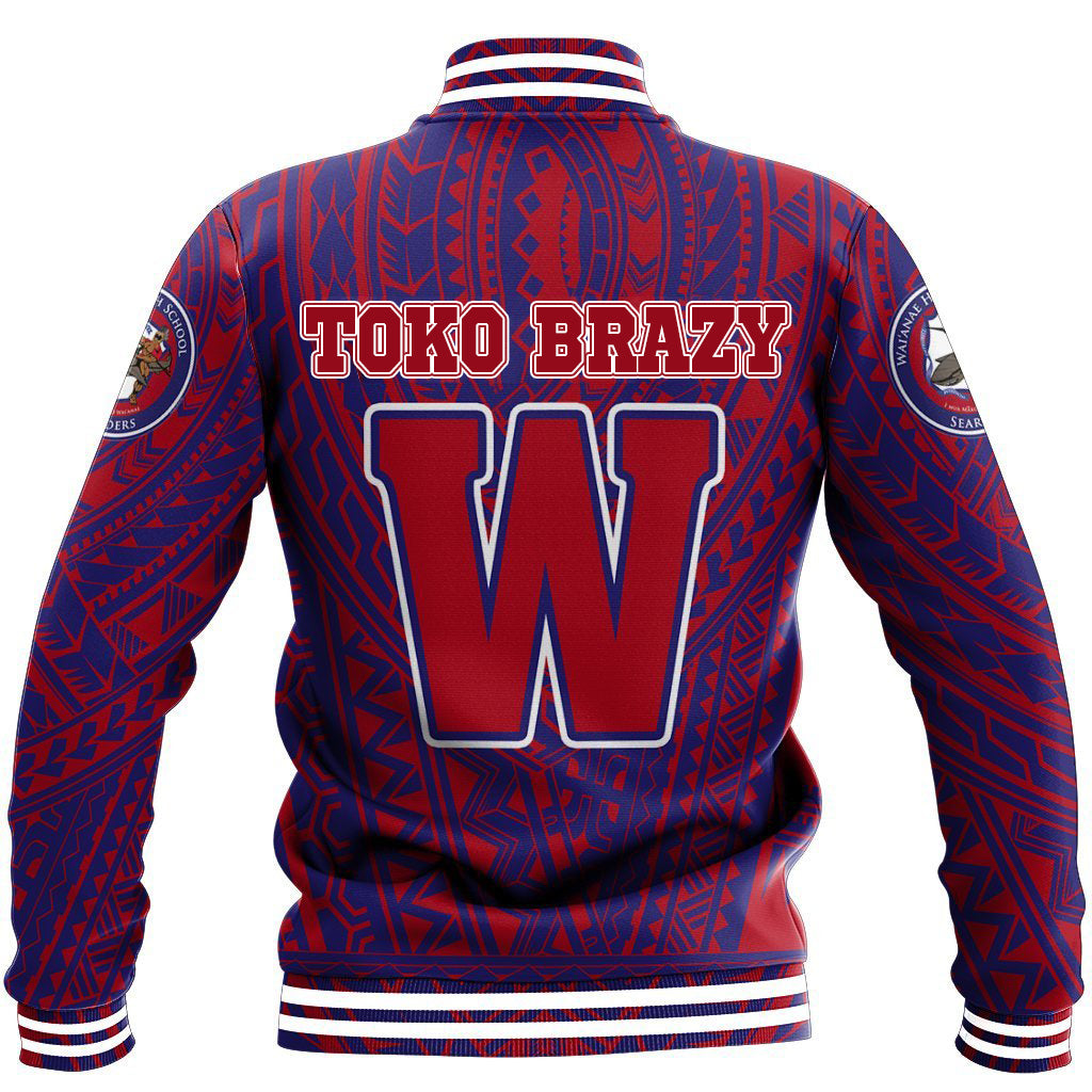 (TOKO BRAZY) Hawaii Baseball Jacket - Waianae High Baseball Jacket AH - Polynesian Pride