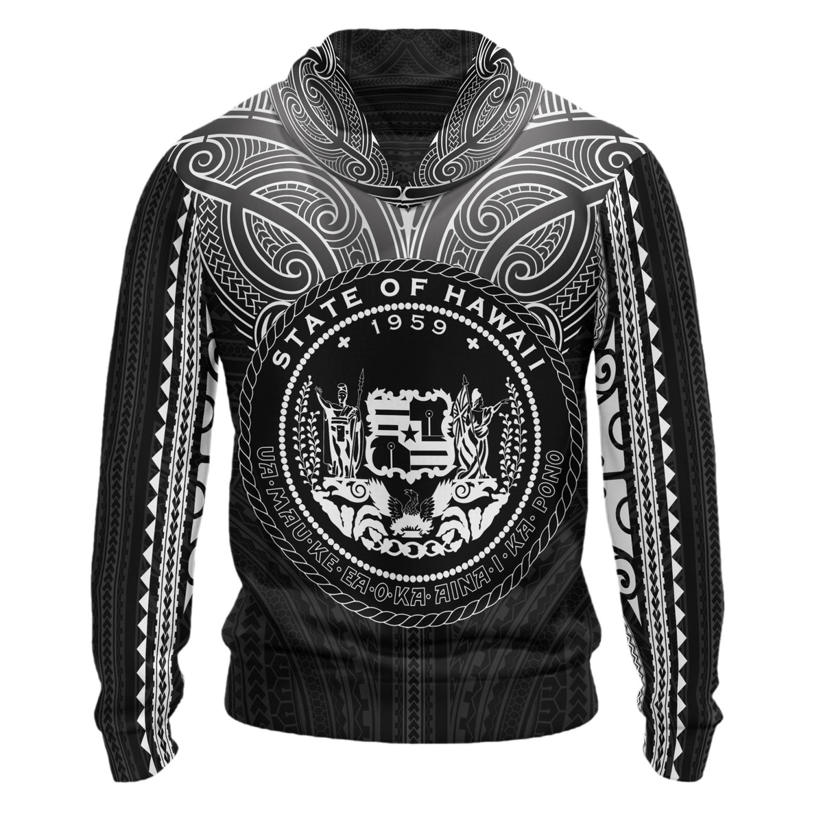 Hawaii Hoodie Triangle Polynesian Pattern - Polynesian Pride