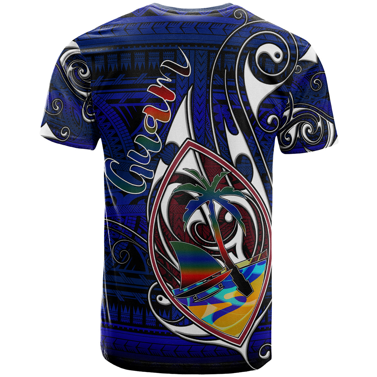 Guam T Shirt Custom Guam Independence Day With Hook Polynesian Patterns LT10 - Polynesian Pride