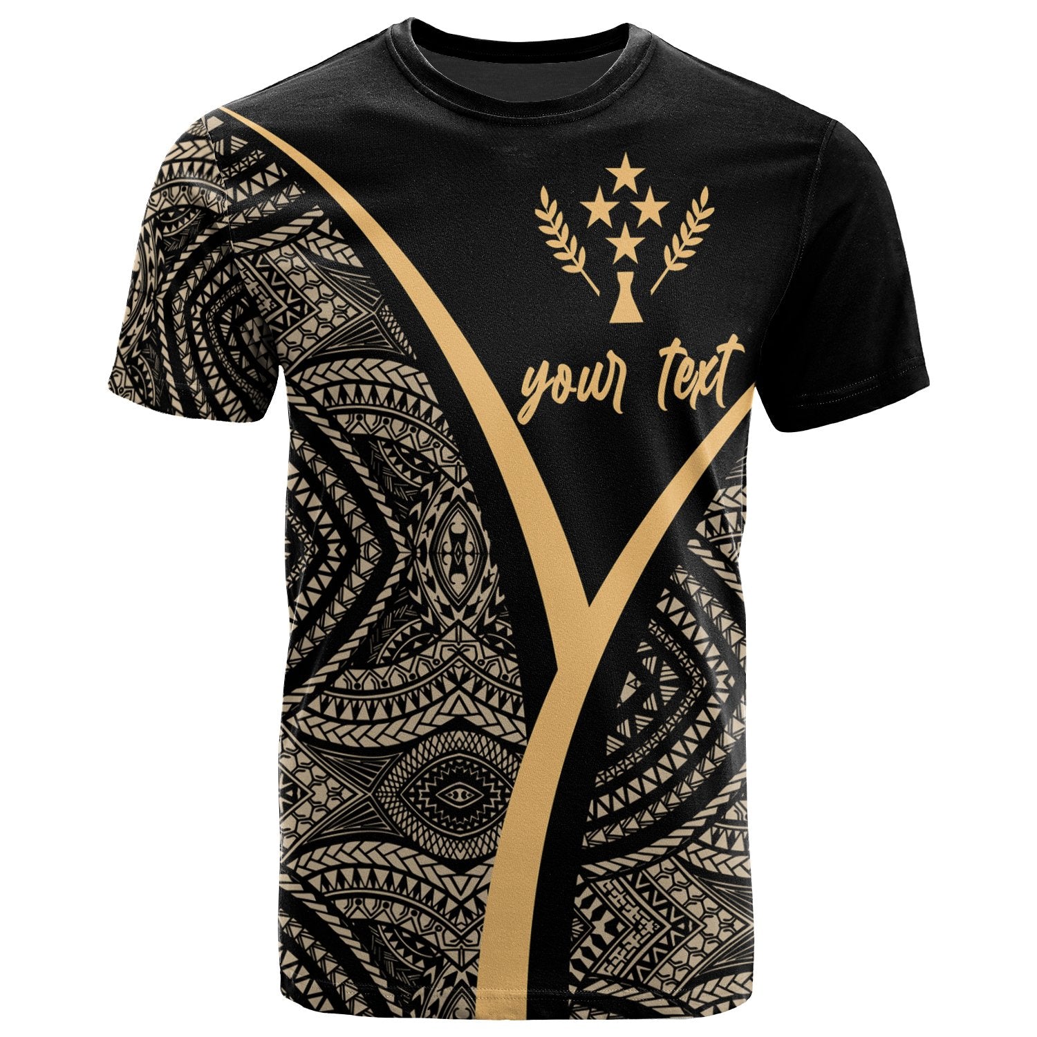 Kosrae Micronesia Custom T Shirt The Pride Of Kosrae Gold Unisex Art - Polynesian Pride