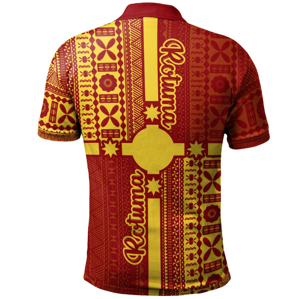 Rotuma Polo Shirt Noatau Rotuma Flag Style