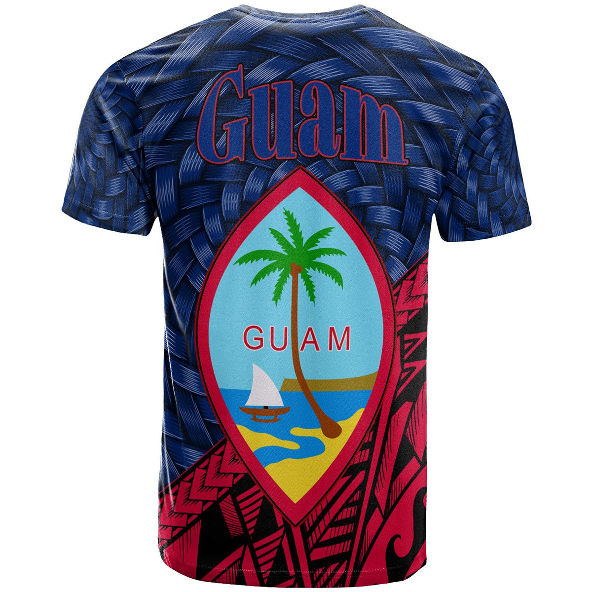 Guam T Shirt Talofofo Tapa Patterns With Bamboo - Polynesian Pride