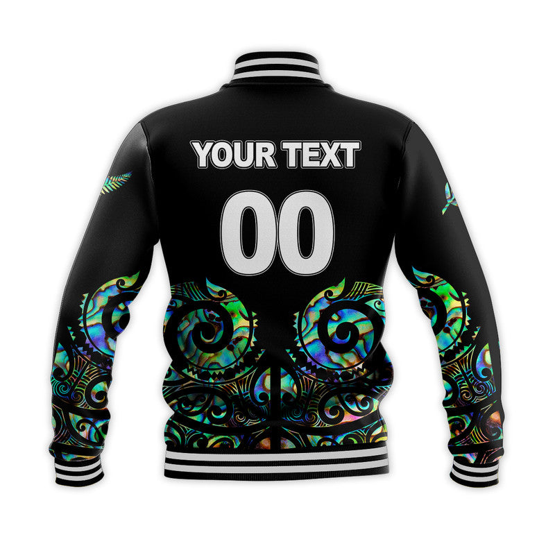 (Custom Personalised) New Zealand Rugby Baseball Jacket - Maori Manaia Papua Shell style LT6 - Polynesian Pride