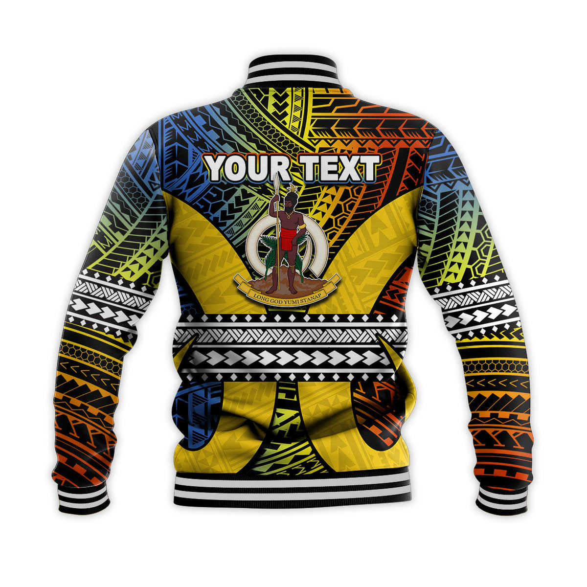 (Custom Personalised) Polynesian Tafea Of Vanuatu Baseball Jacket LT6 - Polynesian Pride
