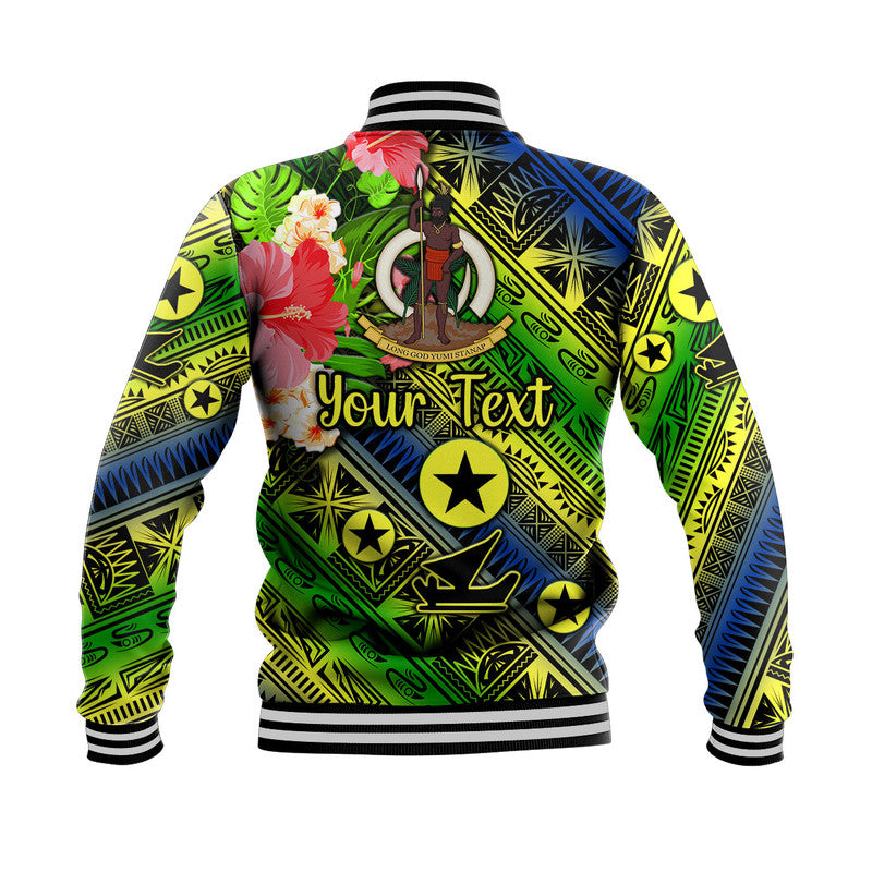 (Custom Personalised) Vanuatu Malampa Baseball Jacket Independence Be Proud LT8 - Polynesian Pride
