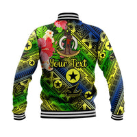 (Custom Personalised) Vanuatu Malampa Baseball Jacket Independence Be Proud LT8 - Polynesian Pride