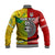 (Custom Personalised) Mate Ma'a Tonga Ngatu And Australia Wallabies Aboriginal Baseball Jacket Rugby Together LT8 - Polynesian Pride