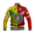 Mate Ma'a Tonga Ngatu And Australia Wallabies Aboriginal Baseball Jacket Rugby Together LT8 - Polynesian Pride