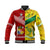 (Custom Personalised) Mate Ma'a Tonga Ngatu And Australia Wallabies Aboriginal Baseball Jacket Rugby Together LT8 Unisex - Polynesian Pride