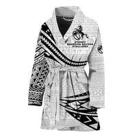 Fiji Rugby Bathrobe Sydney Nadroga Navosa Stallions Unique Version - White LT8 One Size White - Polynesian Pride