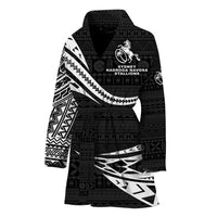 Fiji Rugby Bathrobe Sydney Nadroga Navosa Stallions Unique Version - Black LT8 One Size Black - Polynesian Pride