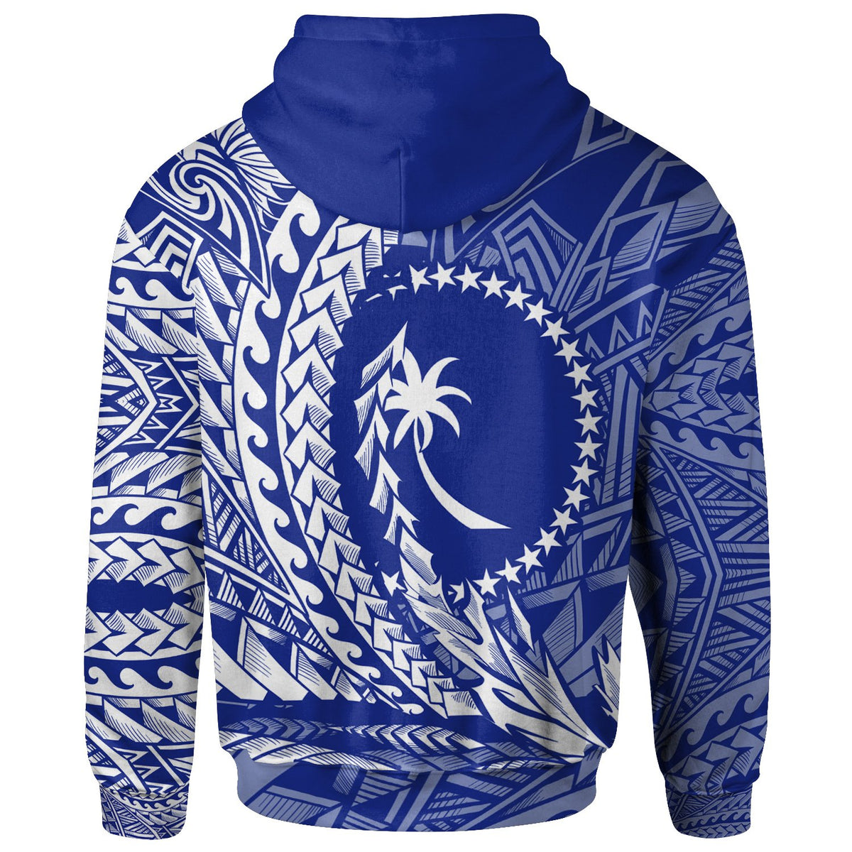 Chuuk State Hoodie Custom Wings Style Flag Color - Polynesian Pride
