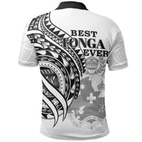 Tonga Polo Shirt Black Color Polynesian Patterns Best Tonga Ever - Polynesian Pride