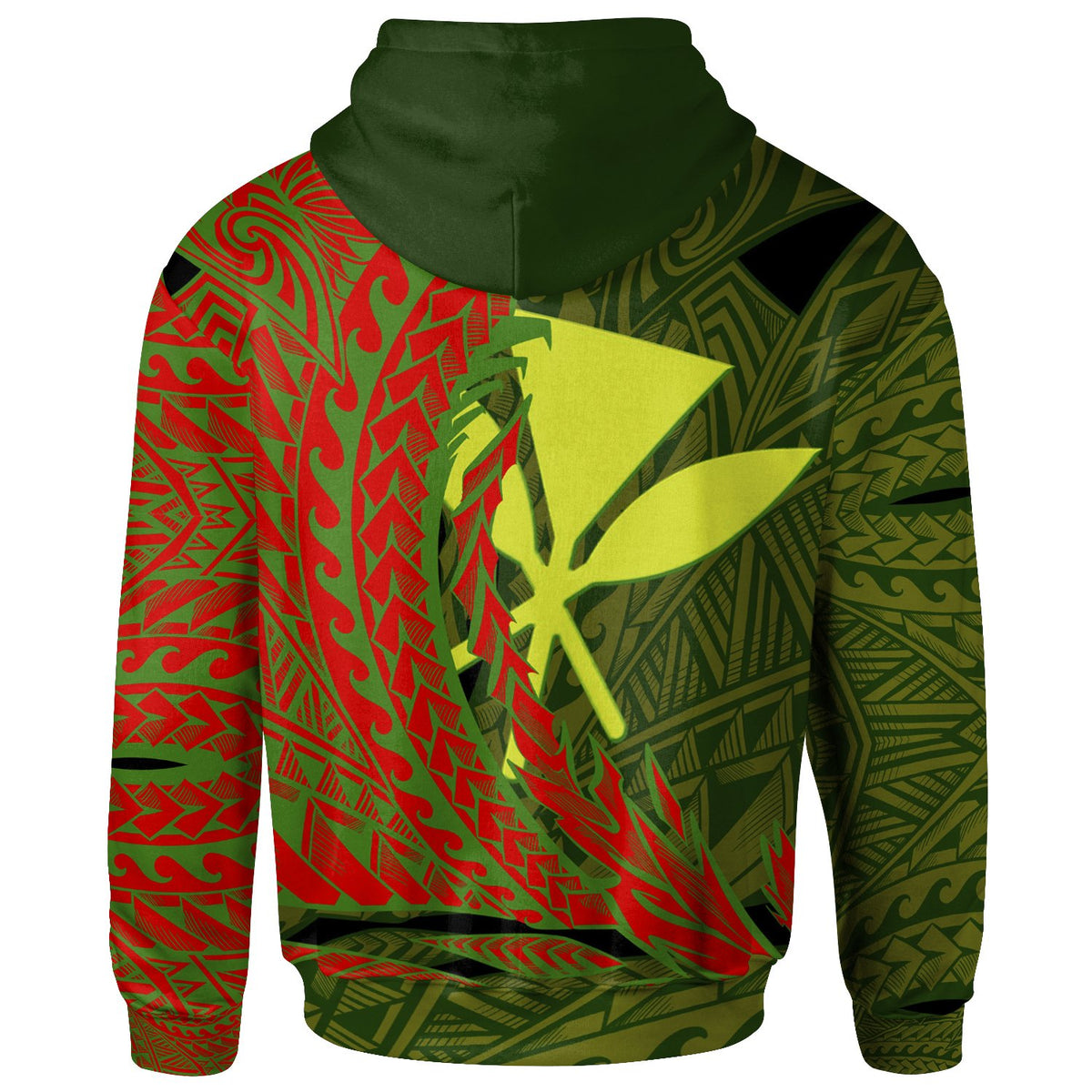 Kanaka Maoli Hoodie Wings Style - Polynesian Pride