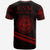 Federated States of Micronesia T Shirt In My Heart Style Red Polynesian Patterns - Polynesian Pride