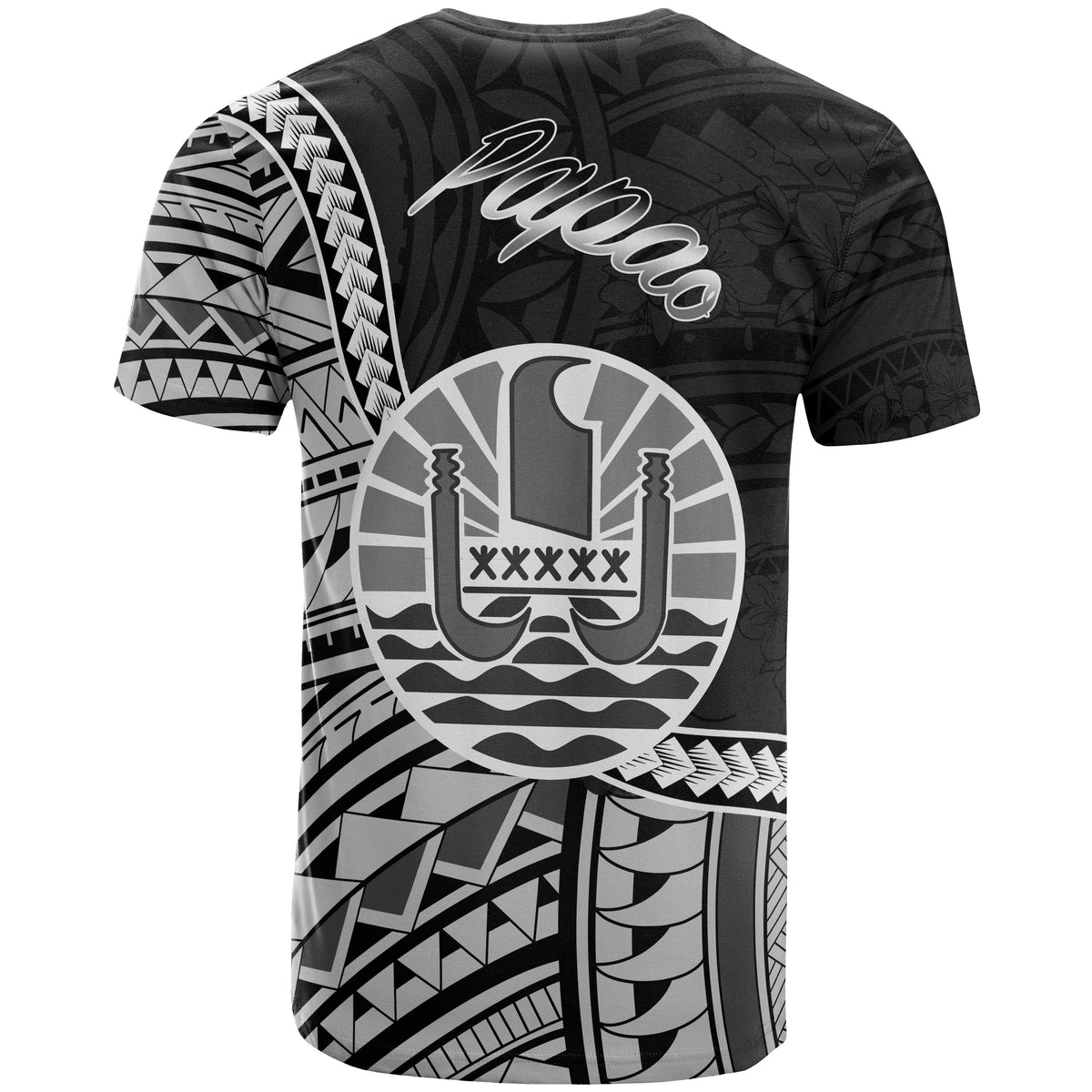 French Polynesia T Shirt Papao Seal of French Polynesia Polynesian Patterns - Polynesian Pride