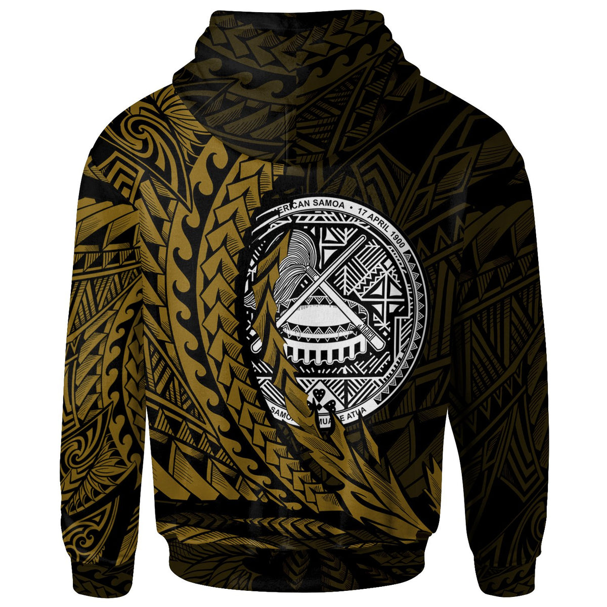 American Samoa Hoodie Wings Style - Polynesian Pride
