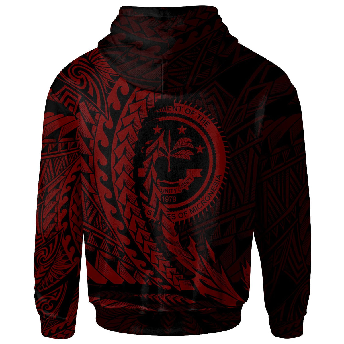 Federated States of Micronesia Hoodie Red Wings Style - Polynesian Pride