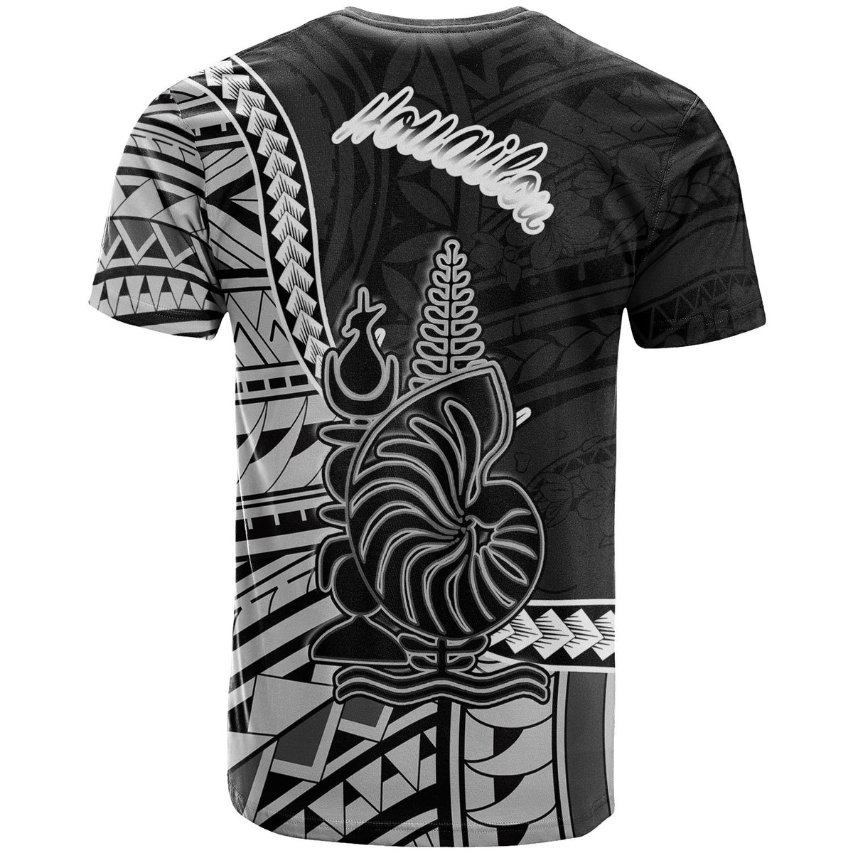New Caledonia Islands T Shirt Houailou Seal Of New Caledonia Islands Polynesian Patterns - Polynesian Pride