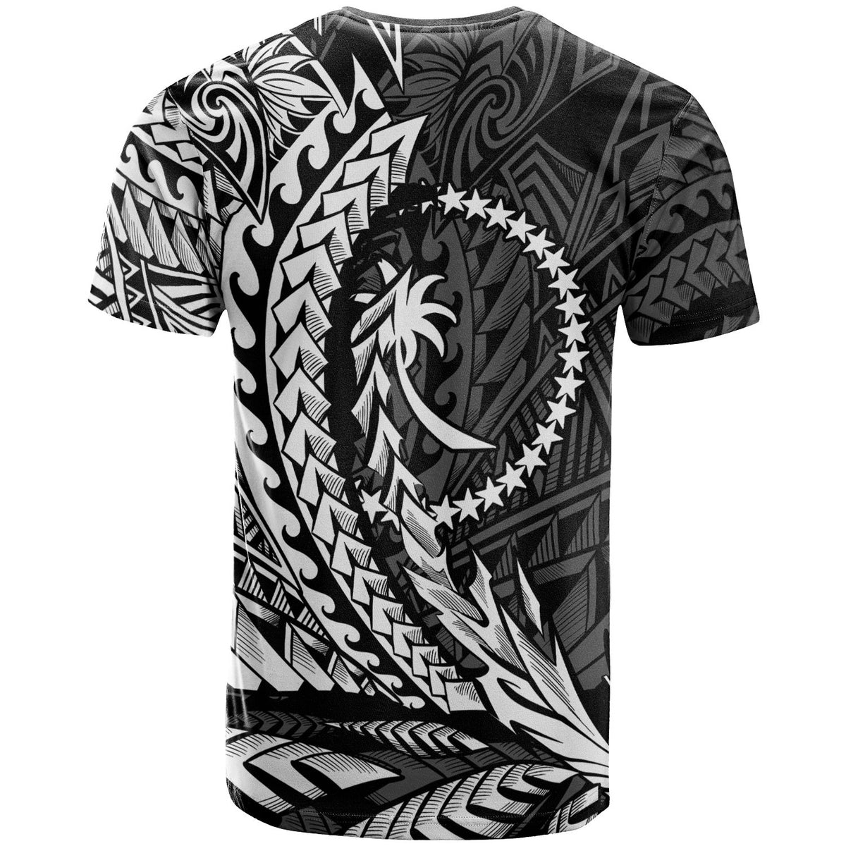 Chuuk State T Shirt White Wings Style - Polynesian Pride