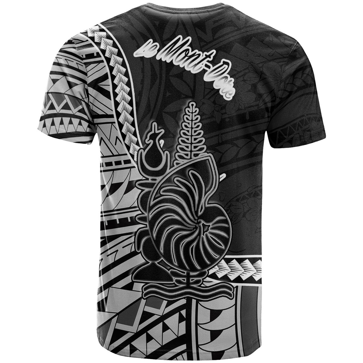 New Caledonia Islands T Shirt Le Mont Dore Seal Of New Caledonia Islands Polynesian Patterns - Polynesian Pride