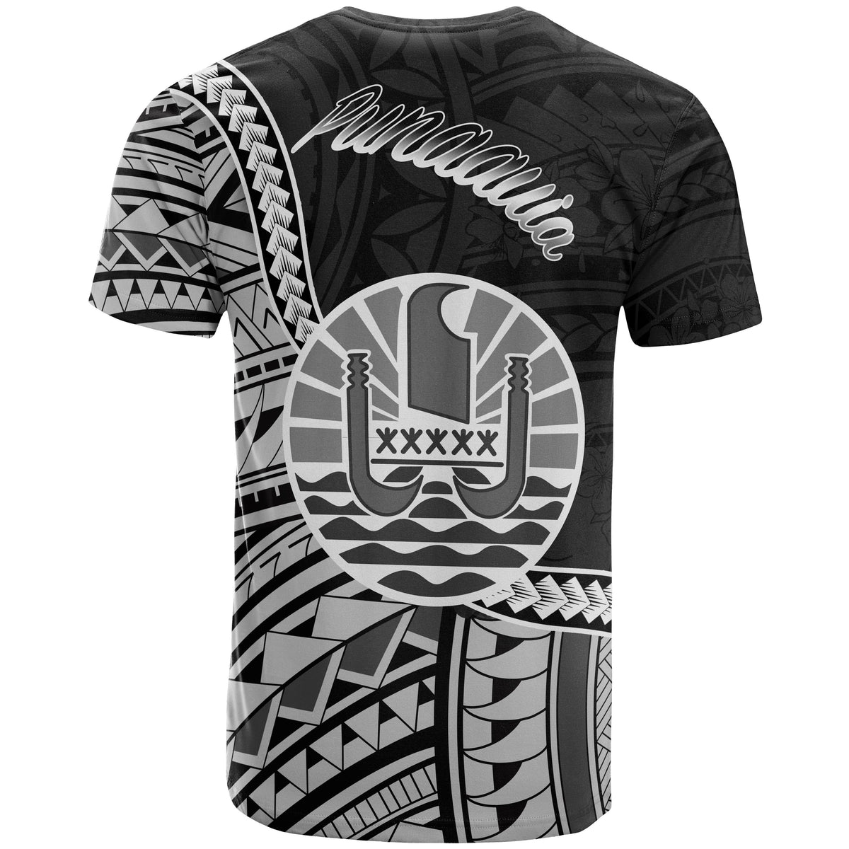 French Polynesia T Shirt Punaauia Seal of French Polynesia Polynesian Patterns - Polynesian Pride