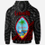 Guam Zip Hoodie Red Tapa Patterns With Bamboo - Polynesian Pride
