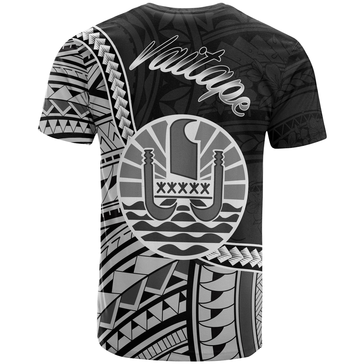 French Polynesia T Shirt Vaitape Seal of French Polynesia Polynesian Patterns - Polynesian Pride