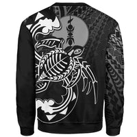 New Caledonia Sweatshirt - Turtle With Polynesian Waves - Polynesian Pride