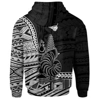 New Caledonia Islands Hoodie Yate Seal of New Caledonia Polynesian Patterns - Polynesian Pride
