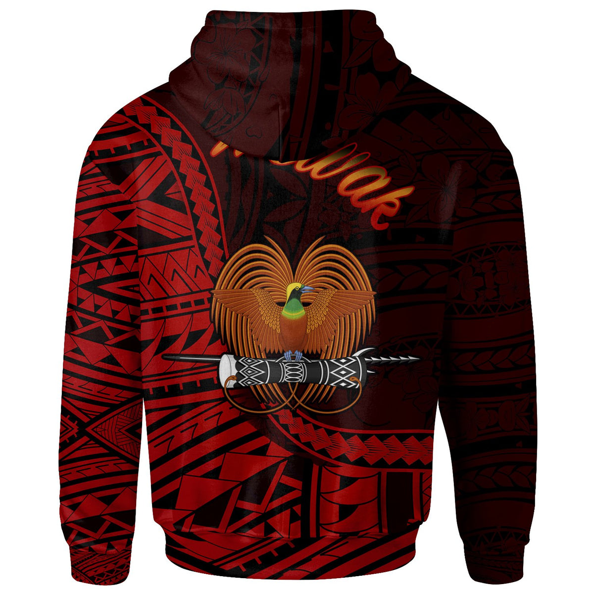 Papua New Guinea Hoodie Wewak Polynesian Patterns - Polynesian Pride