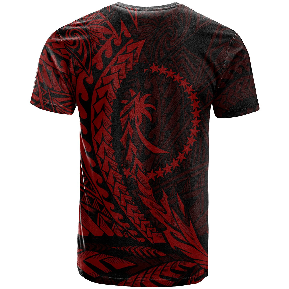 Chuuk State T Shirt Red Wings Style - Polynesian Pride