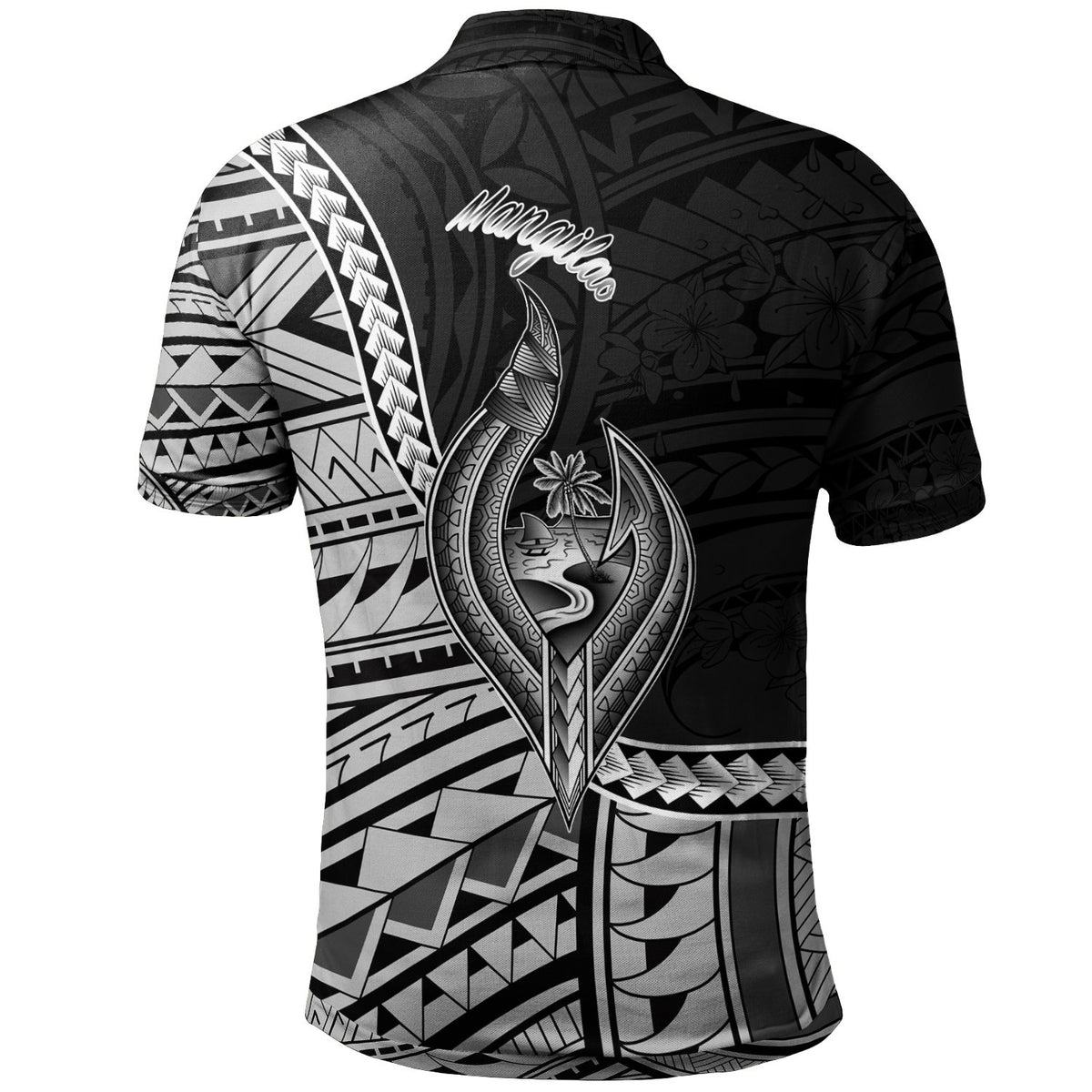 Guam Polo Shirt Mangilao Seal Of Guam Polynesian Patterns - Polynesian Pride