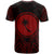 Chuuk State T Shirt Chuuk State Seal Tribal Red Color Patterns - Polynesian Pride