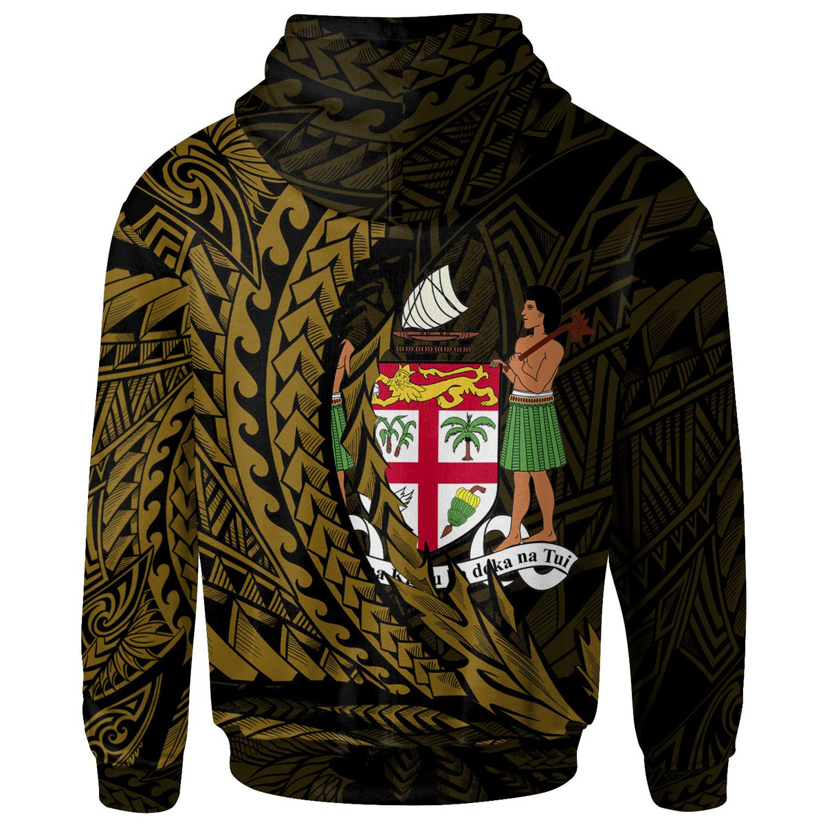 Fiji Zip Hoodie Wings Style - Polynesian Pride