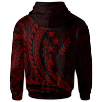 Kosrae State Hoodie Red Wings Style - Polynesian Pride