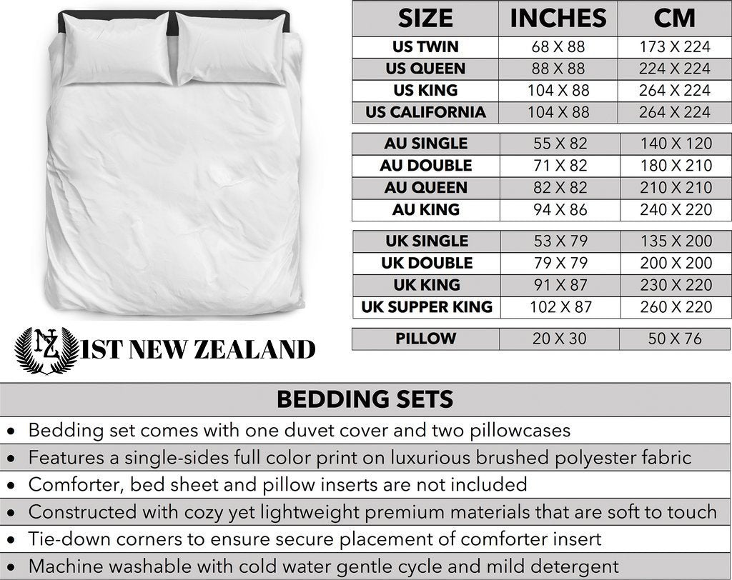 Maori Hei Tiki New Zealand Bedding Set - Polynesian Pride