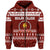 Custom Tonga Beulah College Christmas Zip Hoodie Simple Style LT8 - Polynesian Pride