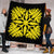 Hawaiian Royal Pattern Premium Quilt - Black And Yellow - A3 Style - AH - Polynesian Pride