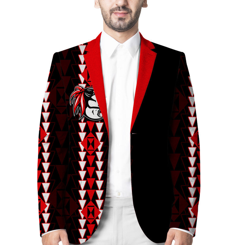 Hawaii - Kahuku High Mix Kakau Blazer LT6 Unisex Red - Polynesian Pride