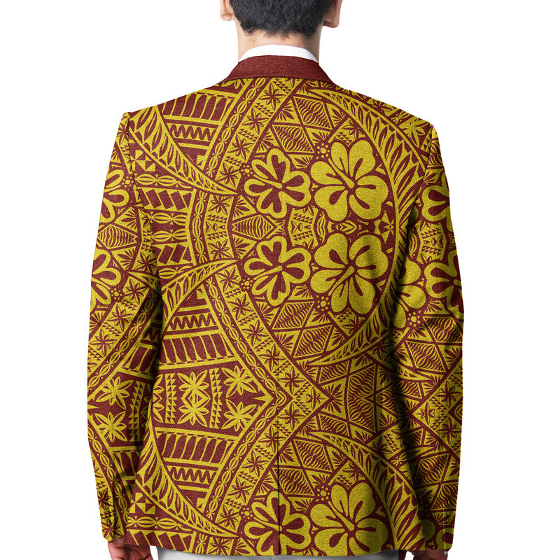 Tonga Niuafo'ou High School Blazer Kupesi Vibes - Maroon LT8 - Polynesian Pride