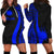 Nauru Women's Hoodie Dress - Blue Polynesian Tentacle Tribal Pattern Blue - Polynesian Pride