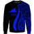 Tokelau Sweatshirt - Blue Polynesian Tentacle Tribal Pattern Unisex Blue - Polynesian Pride