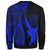 Hawaii Custom Personalised Sweatshirt - Blue Polynesian Tentacle Tribal Pattern - Polynesian Pride