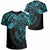 Hawaii Kanaka Polynesian Tribal T Shirt Gradiant Style Blue Unisex Blue - Polynesian Pride
