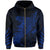 Polynesian Tropic Hula Girl Hibiscus Hawaii Zip Hoodie Blue - Polynesian Pride