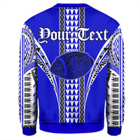 (Personalised) Hawaii - Blue Football Sweatshirt - AH - Polynesian Pride