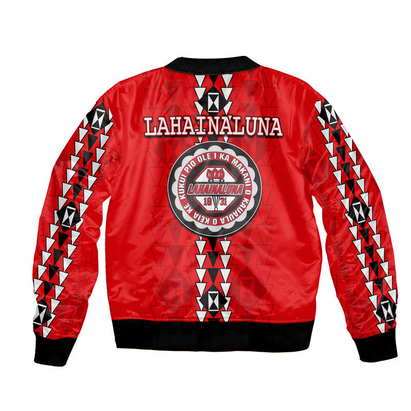 Hawaii - Lahainaluna High Mix Kakau Bombers Jacket LT6 - Polynesian Pride